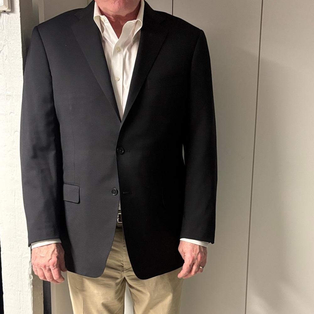 Canali Classic Men's Black Suit